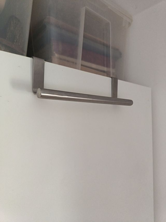 Colgador puerta - Metal plateado