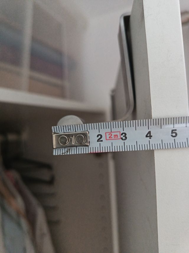 Colgador puerta - Metal plateado