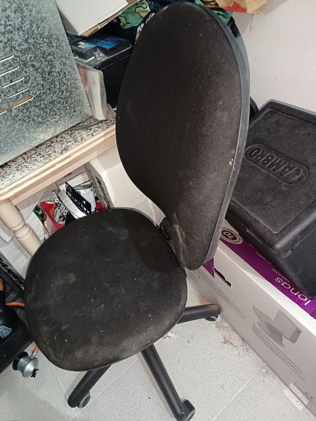 Silla escritorio giratoria negra