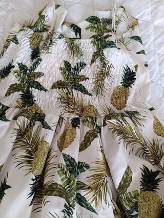 Vestido estampado piña