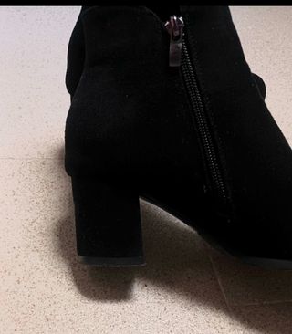 Botines negros mujer tacón