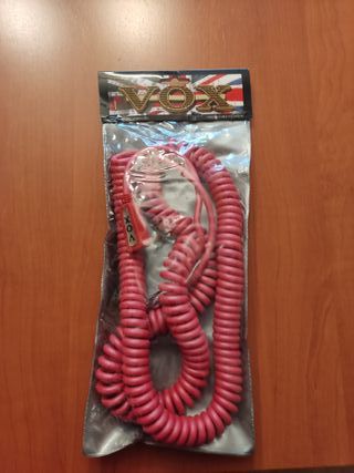 Cable guitarra Vox vintage rojo