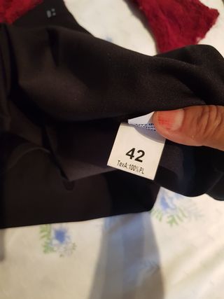 Vestito Coconuda nero e bordeaux 