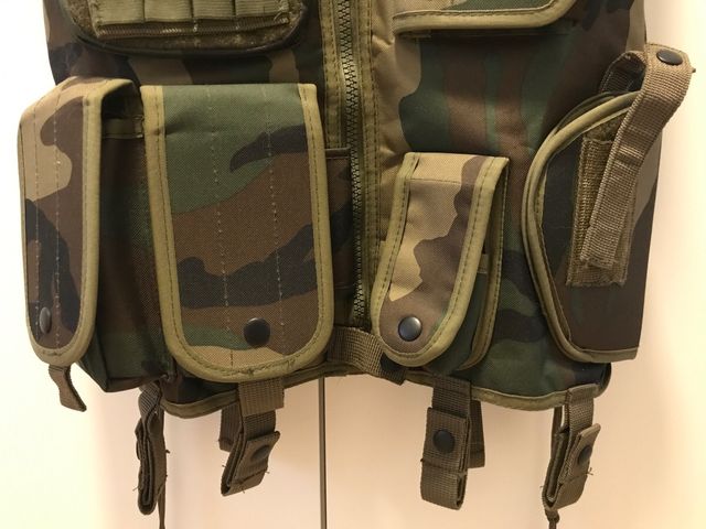 Chaleco táctico militar multibolsillos