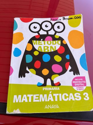 Matemáticas ABN 3. Anaya