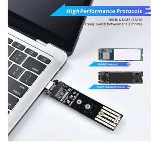 Adaptador ELUTENG NVMe M.2 a USB 10Gbps