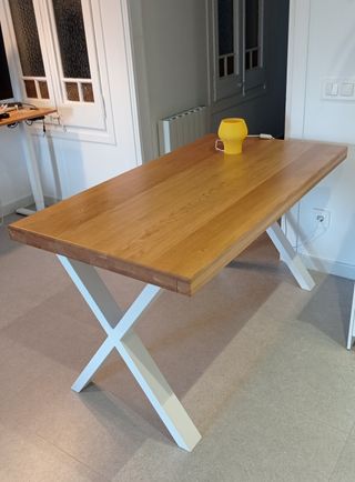 Mesa comedor roble macizo