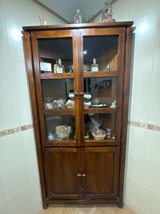 Vitrina rinconera Banak - Madera