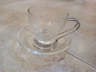 Juego café taza cristal