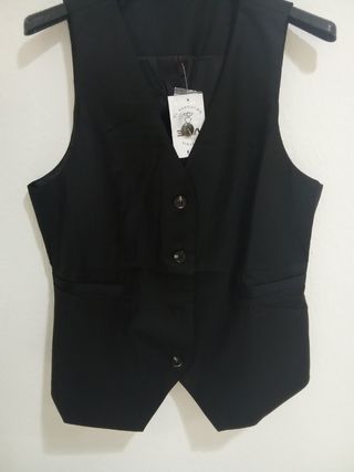 Chaleco negro talla L y talla S - clásico