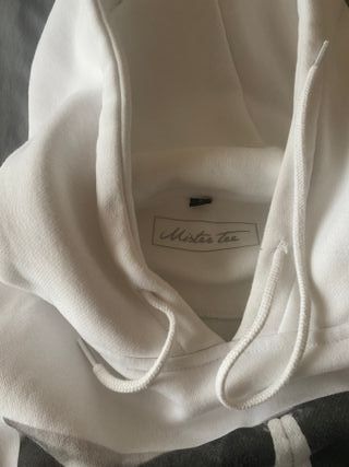 Sudadera blanca Mister Tee Pray