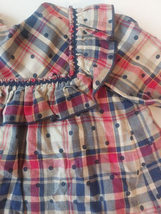 Vestido invierno bebé Miranda 6M + Capota nuevo