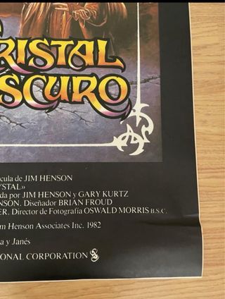 Lote poster La Princesa Prometida y Cristal Oscuro