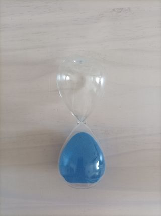 Reloj arena azul