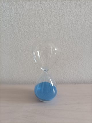 Reloj arena azul