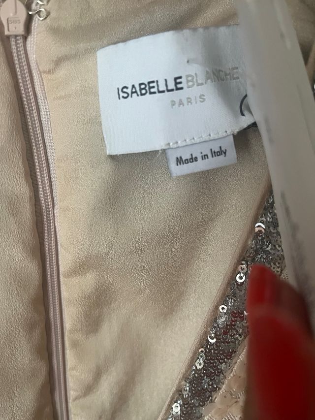 Vestido lentejuelas Isabelle Blanche