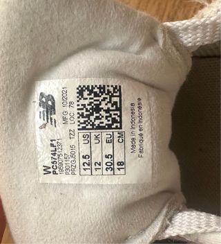 Zapatillas New Balance 574 niña plata talla 30,5