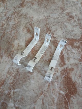 Barra cortina extensible metalica vintage.