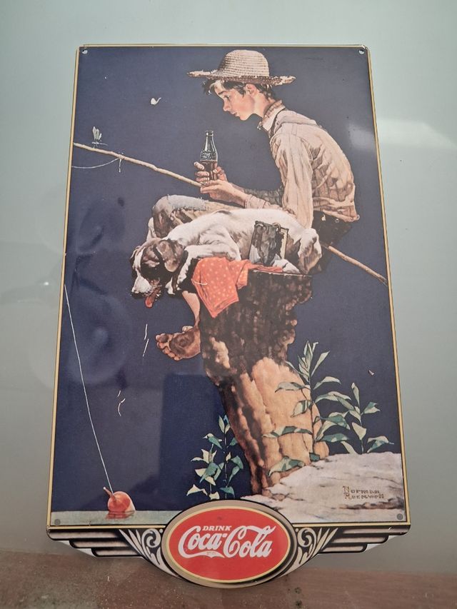 Targa pubblicità Coca Cola vintage