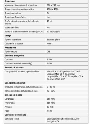 Scanner Canon CanoScan LiDE 210