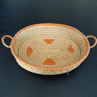 Cestino vimini Sardegna - Beige Arancio