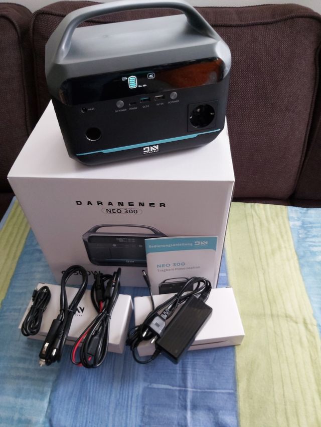 Estación energía Daranener Neo300 con panel 80w