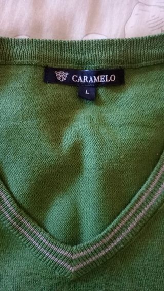Jersey verano/primavera CARAMELO verde Talla L