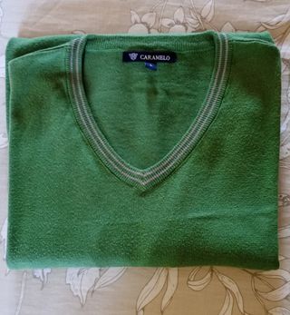 Jersey verano/primavera CARAMELO verde Talla L