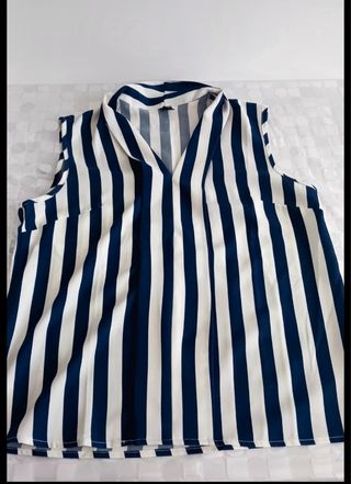 Blusa rayas azul-blanco