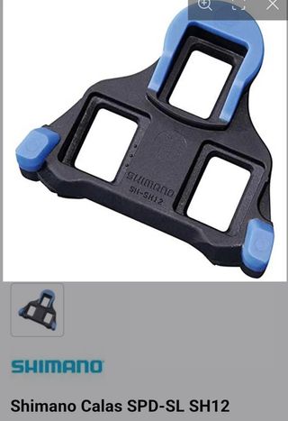 Calas Shimano SPD-SL SH12 azules 2°