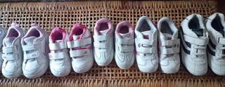 12 Zapatillas Niño Velcro