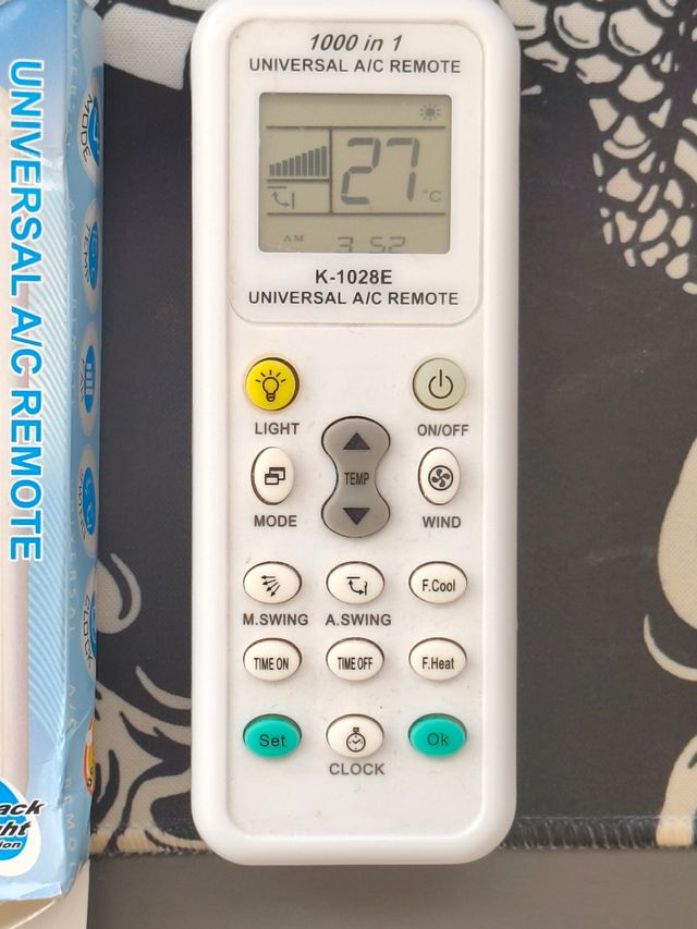 Control remoto aire acondicionado universal K-1028
