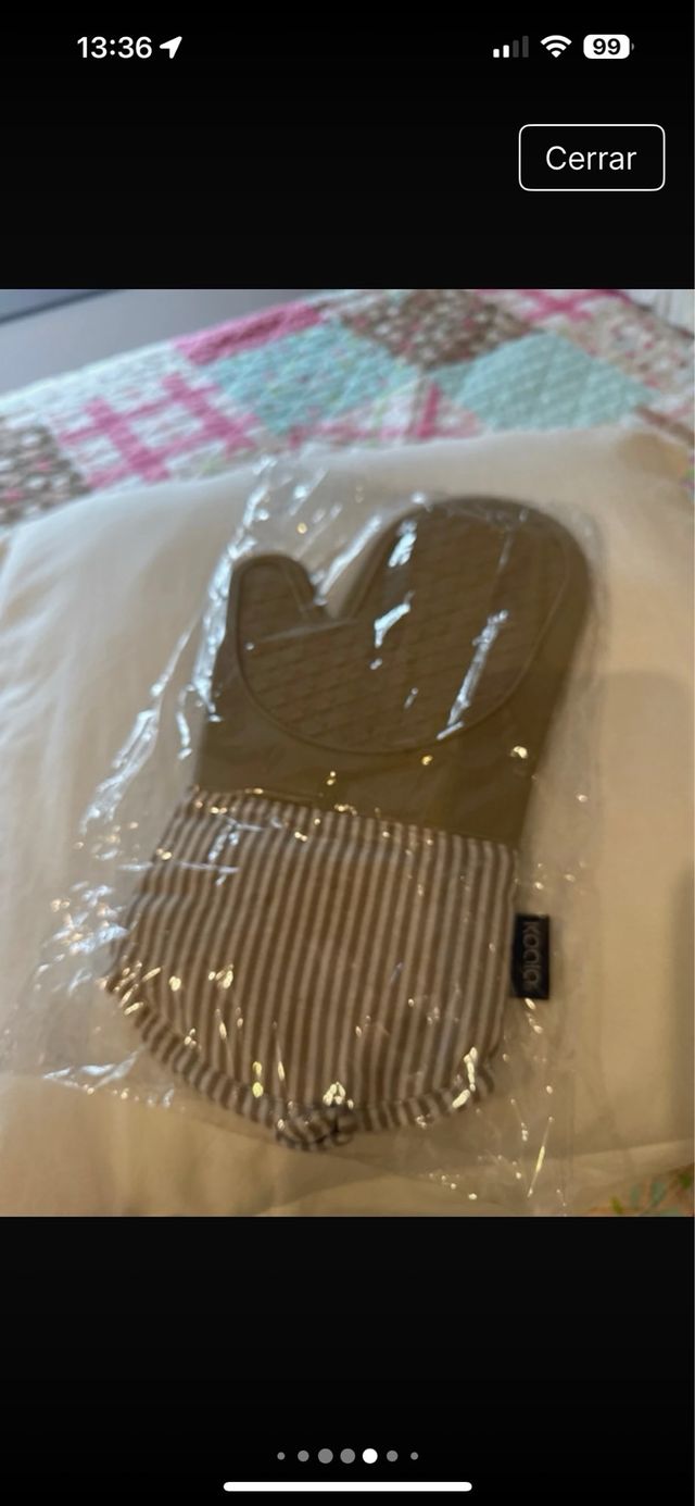 Manopla Horno Silicona Koola Beige