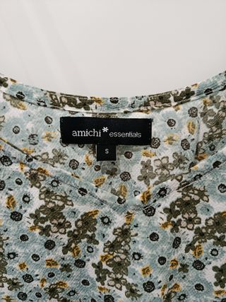 Top Amichi flores talla S