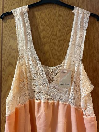 conjunto de camisón y bata vintage 
