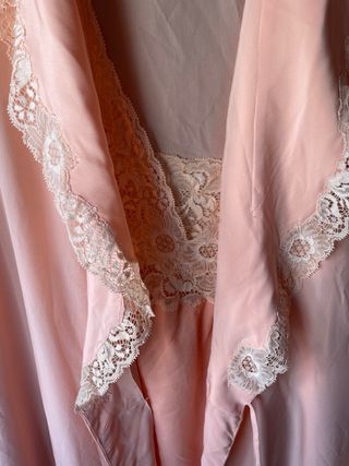 conjunto de camisón y bata vintage 