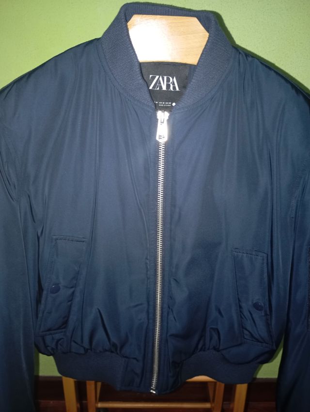 Cazadora bomber Zara azul