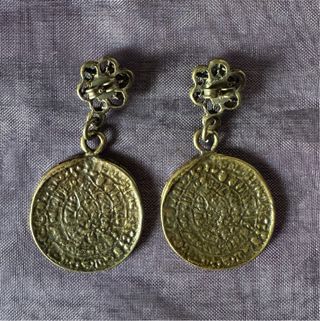 Pendientes Moneda Rojo