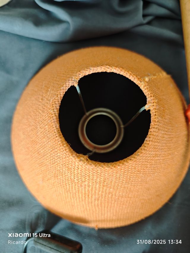 2 Lamparas mesita - Madera y Yute precio por las 2