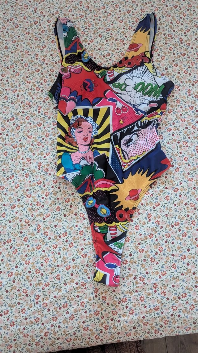 Bañador body pop art multicolor