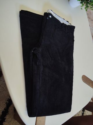 Pantalón pana negro - Talla 14