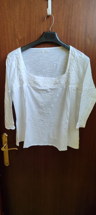 Camiseta blanca Unit talla XL