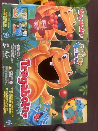 Juego tragabolas Hipopótamos. con caja. como nuevo