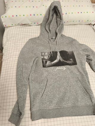 Sudadera gris Mister Tee talla S