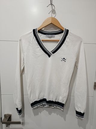 Jersey Polo Club blanco mujer talla S