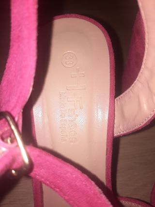 Zapatos tacón rosa fucsia 38