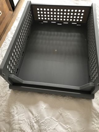 Organizador gris plástico