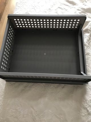 Organizador gris plástico