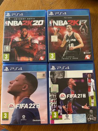 4 juegos PS4 (PlayStation 4): NBA & FIFA