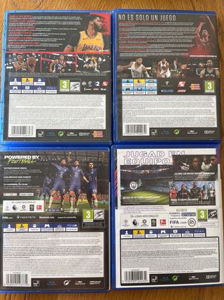 4 juegos PS4 (PlayStation 4): NBA & FIFA